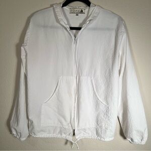 Seaspice White Resort Wear Front Zipper Jacket